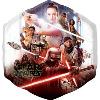 👉 Folieballon oranje blauw folie One Size Color-Blauw Star Wars Skywalker 58 cm oranje/blauw 26635403474