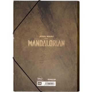 👉 Bruin karton One Size Color-Bruin mannen Star Wars elastomap The Mandalorian A4 34 x 24 cm 8435497254247