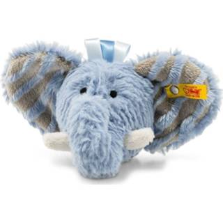 👉 Rammelaar blauw One Size meerkleurig Steiff Soft Cuddly Friends olifant Earz, 4001505240522