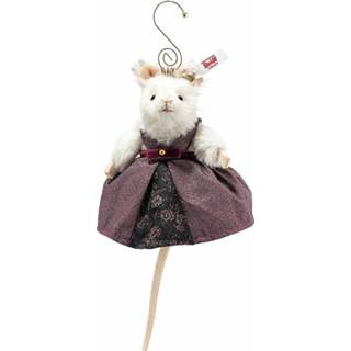 👉 Ornament wit One Size meerkleurig Steiff kerst Mouse Queen, 4001505006951