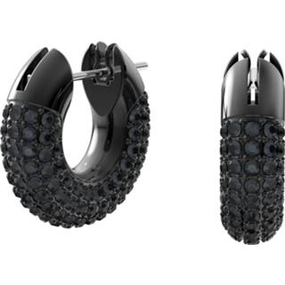 👉 Oorring zwart One Size Swarovski 5620222 Oorringen Dextera Pave Ruthenium 15 mm