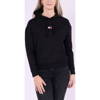 👉 Hoodie XXS Color-Zwart Tommy Hilfiger Center badge 8720114272750
