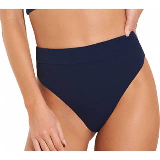 👉 Bikini broekje vrouwen 3XL blauw zwart digo beige Maaji - Women's Indigo Blue Suzy Q Bikinibroekje maat 3XL, beige/zwart 7702781330941