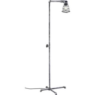 👉 Vloerlamp staal zilver One Size Color-Zilver Trio Gotham 49,5 x 42 145 cm E27 60W 4017807356113