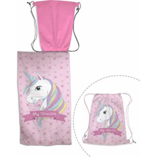 👉 Strandlaken roze polyester One Size Color-Roze Unicorn My 70 x 140 cm 5407007983094