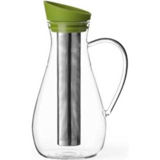 👉 Karaf transparant glas RVS One Size Color-Transparant Viva Infusion Filter 1,4 liter glas/RVS 25 cm 5704854305278