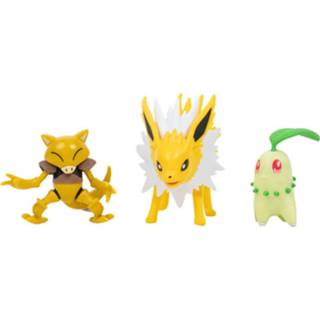 👉 Pokémon Battle Figure 3-Pack Chikorita, Abra, Jolteon 5 cm 191726399254