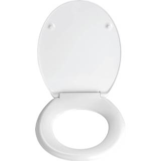 👉 Toiletbril grijs wit duroplast RVS One Size Color-Grijs Wenko stenen 45 x 37,5 cm grijs/wit 4008838102800