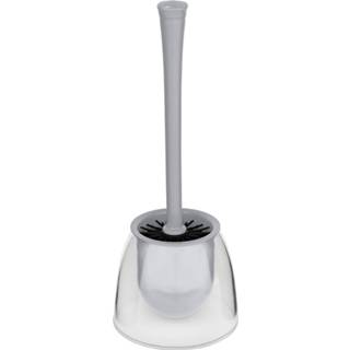 👉 Toiletborstel grijs transparant kunststof One Size Color-Grijs Wenko Fiesta 14,5 x 37 cm grijs/transparant 4008838245613