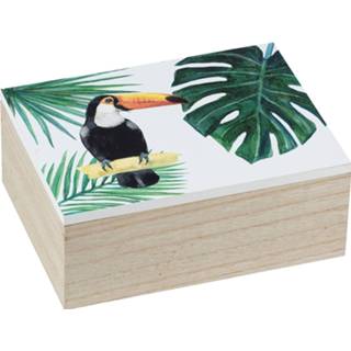 👉 Opbergdoos groen hout One Size Color-Groen Wenko Tucan 20 x 8 cm naturel/groen 4008838281185