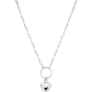 👉 Hals ketting zilveren active klein Collier met Hartje