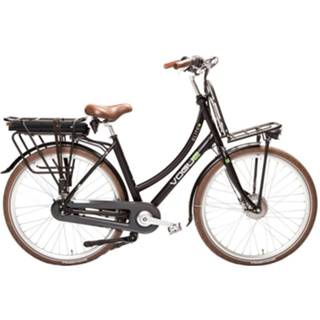 👉 Transportfiets aluminium One Size Color-Zwart vrouwen Vogue Elektrische Elite 28 Inch 57 cm Dames 3V V-Brakes Matzwart 8717853992940