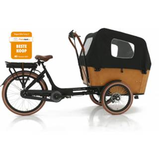 👉 Bakfiets bruin aluminium One Size Color-Zwart Vogue Elektrische Carry 3 26 Inch 48 cm Unisex 7V Rollerbrake Matzwart/Bruin 8717853991974