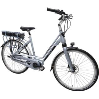 👉 Elektrische stadsfiets blauw aluminium One Size Color-Blauw vrouwen Vogue Zenda 28 Inch 51 cm Dames 8V Hydraulische schijfrem Lichtblauw 8717853992889