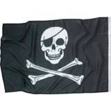 👉 Piratenvlag zwart polyester One Size Color-Zwart Amscan 92 x 60 cm 13051739140