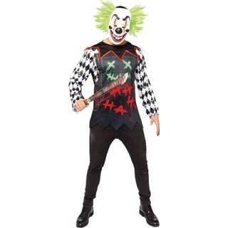 👉 Verkleedpak zwart wit polyester XXL Color-Zwart mannen Amscan Haha Clown heren zwart/wit maat 194099059633