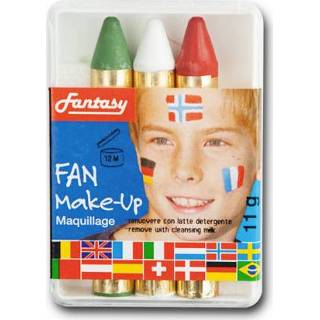 👉 Schmink groen wit rood kunststof One Size Color-Groen Amscan Italië junior groen/wit/rood 8004761070076