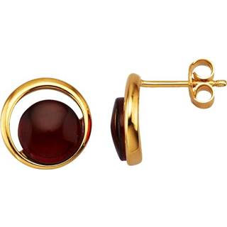 👉 Oorsteker rood zilver vrouwen aantrekkelijk design Oorstekers KLiNGEL 4055708595828