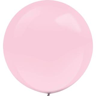 👉 Amscan Ballonnen Parel 60 Cm Latex Roze 4 Stuks