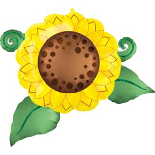 👉 Folieballon geel Amscan Satin Infused Sunflower 76 X 66 Cm 26635419659