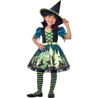 👉 Kinderkostuum groen polyester Color-Groen kinderen meisjes Amscan Witch mt 4-6 jaar 13051830779