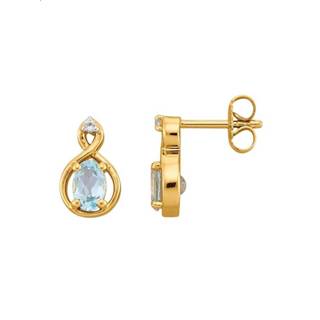 👉 Oorsteker blauw zilver vrouwen makkelijk te combineren Oorstekers KLiNGEL 4055708573338