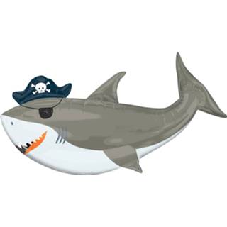👉 Folieballon x multikleur Amscan Piratenhaai Supershape Xl 104 58 Cm 26635384827