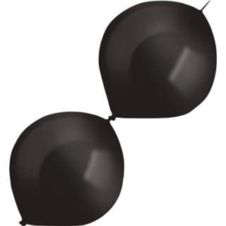 👉 Latex One Size Color-Zwart Amscan slingerballonnen 30 cm pikzwart 50 stuks 9557869007752