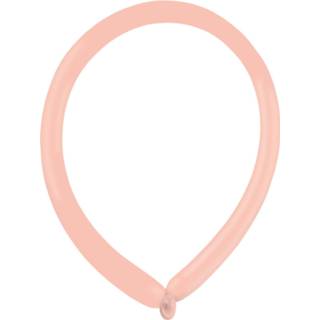 👉 Zalmkleurig latex One Size Color-Roze Amscan modeleerballonnen Fashion 114 cm zalmroze 100 stuks 9557869006021
