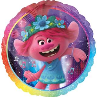 👉 Folieballon roze blauw folie One Size Color-Roze Amscan Trolls World Tour 43 cm roze/blauw 26635407229