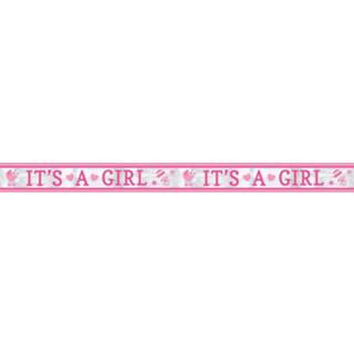 👉 Banner roze kunststof meisjes Amscan 'It's A Girl' 762 Cm 13051565022