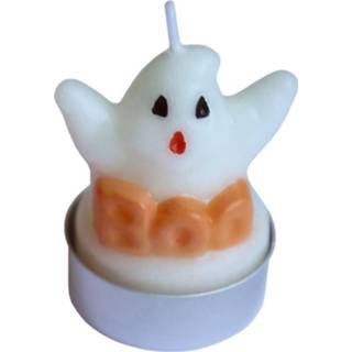 👉 Theelicht wit wax One Size Color-Wit Amscan theelichtjes Halloween spook 5,5 cm 3 stuks 194099013086