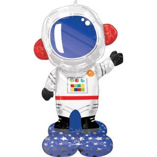 👉 Folieballon folie One Size Color-Blauw jongens Amscan astronaut AirLoonz jongen 81 x 144 cm 26635428118