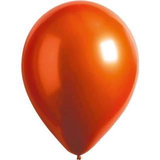 👉 Ballon latex One Size Color-Oranje Amscan ballonnen 27,5 cm amber 50 stuks 9557869018680