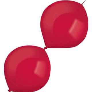 👉 Rood kristal latex One Size Color-Rood Amscan slingerballonnen 15 cm donkerrood 100 stuks 9557869006939