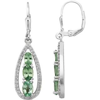 👉 Oorbel groen zilver vrouwen klassiek design Oorbellen KLiNGEL 4055708755949