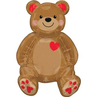 👉 Folieballon bruin Amscan Teddybeer 50 Cm 26635423458