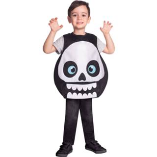 👉 Kinderkostuum zwart wit polyester Color-Zwart kinderen Amscan skelet funny zwart/wit maat 4-6 jaar 194099009331