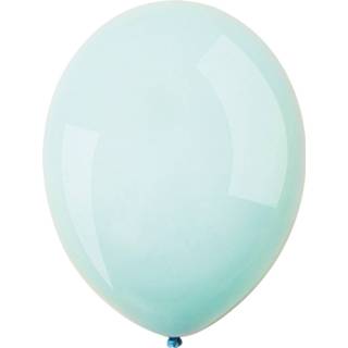 👉 Amscan Ballonnen Macaron 13 Cm Latex Mintblauw 100 Stuks