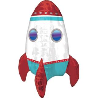 👉 Folieballon multikleur Amscan Rocket Ship 26635411936