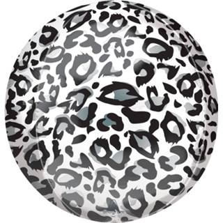 👉 Folieballon zwart wit Amscan Panterprint 41 Cm Zwart/wit 26635424134