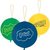 👉 Blauw groen geel latex One Size Color-Blauw Amscan punchballonnen 40,6 cm blauw/groen/geel 3 stuks 192937067420