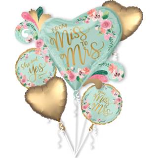 👉 Multikleur Amscan Mint To Be Ballonnenboeket 5-delig 26635386944