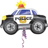 👉 Folieballon grijs Amscan Politieauto 60 X 45 Cm 26635336734