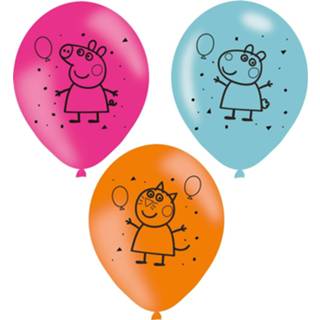 👉 Ballon multikleur Amscan Ballonnen Peppa Pig 6 Stuks 13051487294
