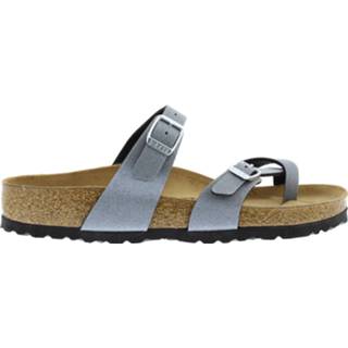 👉 Grijs Birkenstock Mayari icy metallic anthracite regular 4043734658181