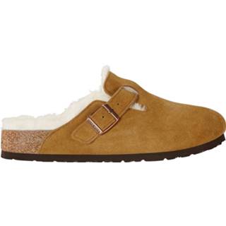 👉 Suede leather Color-Bruin Birkenstock Boston mink shearling regular 4052605386030