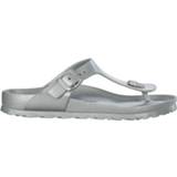 👉 EVA zilver Color-Zilver Birkenstock Gizeh metallic silver regular 4052605635152