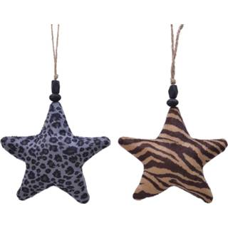 👉 Fluweel One Size bruin Ster pes dier d18 cm brn a2 8720093877069