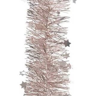 👉 Roze volwassenen Lichtroze sterren kerstslinger 10 x 270 cm kerstboomversieringen